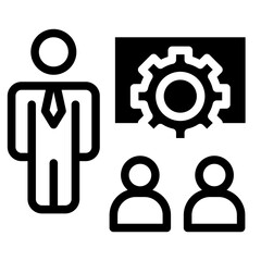 Training seminar icon. Illustration vector