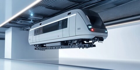 Electric monorail system with advanced AI control technology