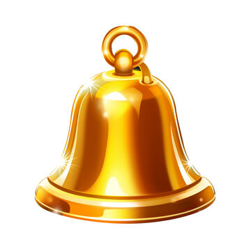 Golden bell art for game and slot