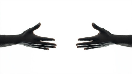 Fototapeta premium Reaching Hands Symbolizing Connection