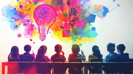 A captivating graphic representing innovative teaching methods in the classroom.