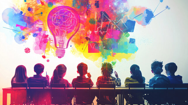 A captivating graphic representing innovative teaching methods in the classroom.