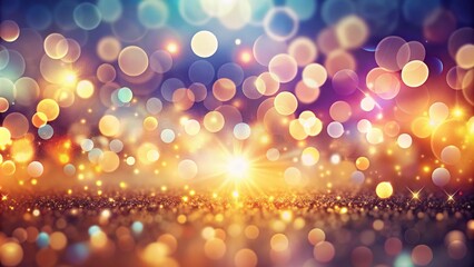 Abstract background with soft light and defocused bokeh spots