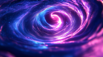 Obraz premium Abstract blue and purple background. Bright swirl lines. 