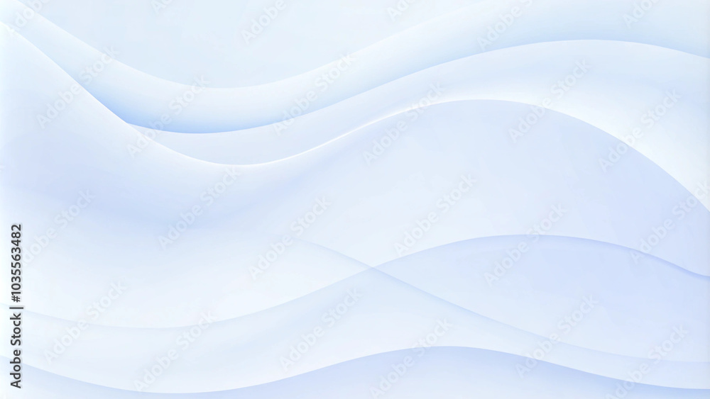 Poster abstract gradient wave curve layers on light blue hologram color background. modern and minimal conc