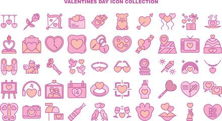1 pack of valentines day icon collection