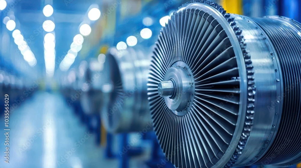 Aufkleber implement mechatronics in wind tunnel testing equipment for aerodynamic research, close-up of a turb