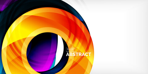 Fototapeta premium Circles, round elements, ring shapes premium background. Vector Illustration For Wallpaper, Banner, Background, Card, Book Illustration, landing page