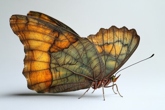 leafwing butterfly with wings shaped like leaves