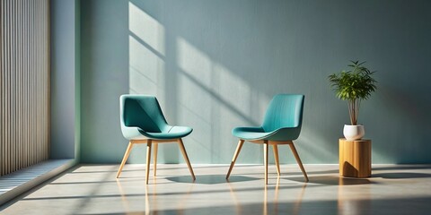 Stylish Pair of Chairs in a Modern Living Room - Product Photography