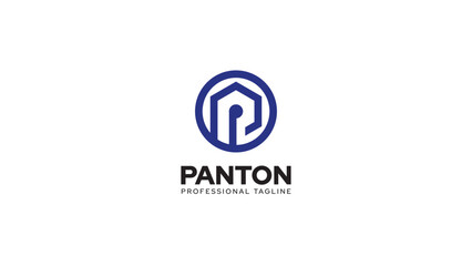 P Initial Letter Logo. hexagon Shape Origami Style isolated on a white Background. Flat Vector Logo Design Template Element Usable for Business and Branding Logos.