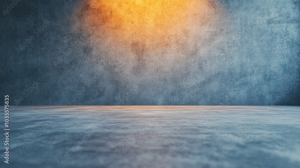 Poster abstract background with textured wall and warm glow for creative projects.