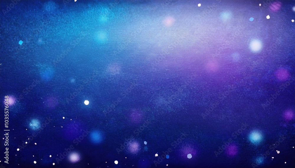 Poster abstract bokeh lights in gradient blue and purple hues. vibrant background for digital graphics, pre