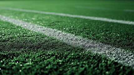 Football field surface. Green background.