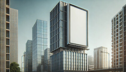 Advertising billboard designed for mock-up 