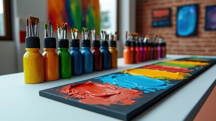 Expressive Harmony: Vibrant Creations from Art Therapy Workshop