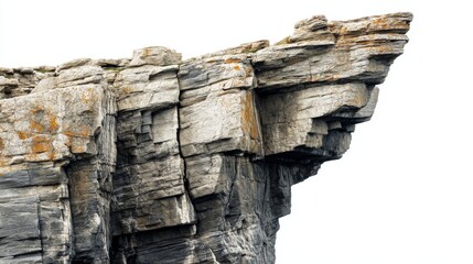 jagged coastal rock formation on a coastal cliff