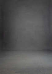 Dark Gray Empty Studio Background with Subtle Texture