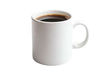 Ceramic Coffee Mug Isolated on a transparent Background Perfect for Product Advertising and Marketing Use