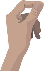 Vector illustration of human hand.