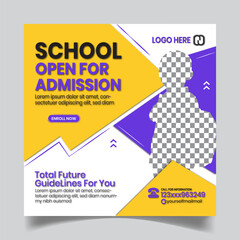 Back To School Social Media Post Design Banner