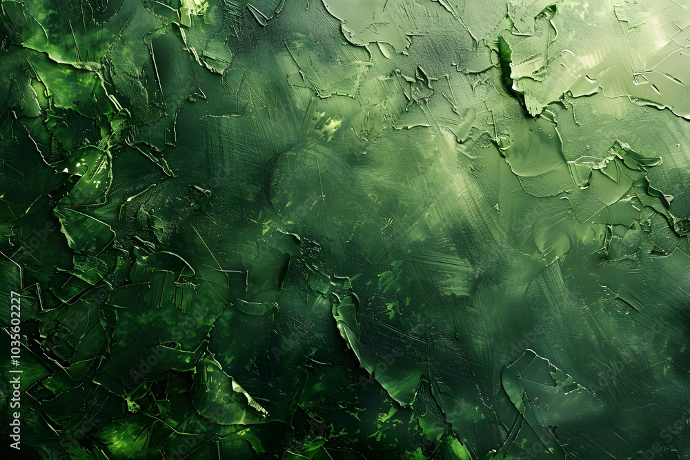 Poster abstract green textured background with layered patterns