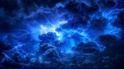 Obraz premium lightning dark cloud effect