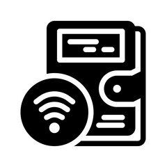 Icon Network Contact With Style Glyph