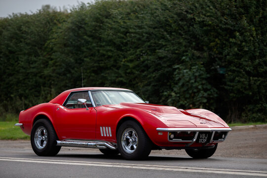 1968 red Chevrolet Corvette