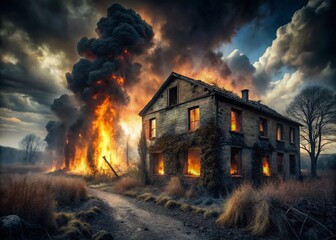 Urban Exploration of Fiery Loins - A Haunting Tale of Infernal Passion in Abandoned Spaces