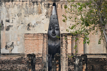 landmark in Thailand, Wat Si Chum, Sukhothai