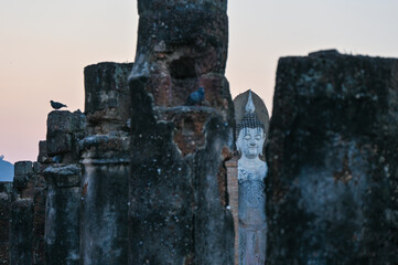 landmark in Thailand, Wat Sa Si, Sukhothai