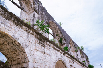 Cebu, Philippines. August 24, 2024. The ruins of the old Oslob Spanish Cuartel.
