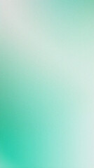 Abstract emerald and white gradient background with grainy texture. Trendy backdrop with noise effect. Retro illustration.