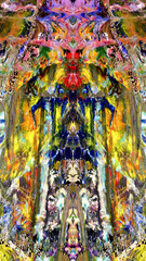 Abstract background art . Ethnic pattern. Mixtures of oil paint. Trendy hand painting canvas. Wall decor and Wall art prints Idea. 3D Texture. Art object