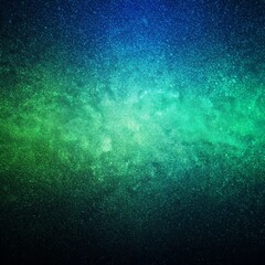 Obraz premium Dark green & blue glowing grainy gradient background noise texture backdrop