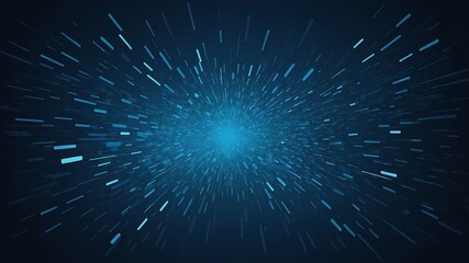 Obraz premium Bright Blue Light Burst Abstract Background with Rays and Glowing Energy