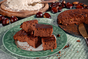 Torta castagnaccio