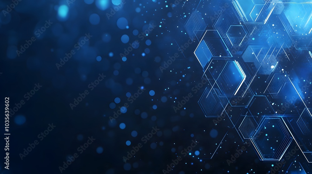 Poster abstract geometric shape technology digital hi tech concept background. space for your text.