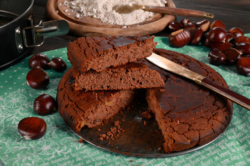 Torta castagnaccio
