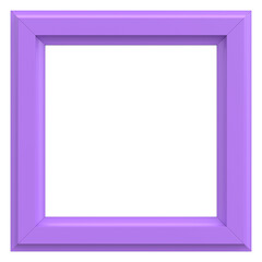 Picture frame. 3D frame. 3D illustration.