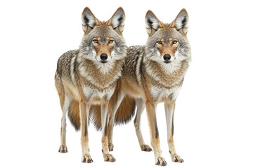 Coyote Isolated on transparent Background Perfect for Educational Materials or Wildlife Articles and Publications