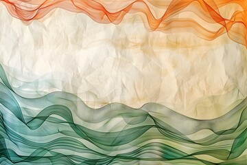 Abstract Waves of Color Inspired by National Identity