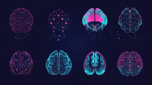 Brain Network Visualization Using Colorful Grid Layout Artistic Design