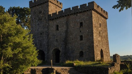 A stunning archer tower surrounded by wildflowers is a delight in every season
