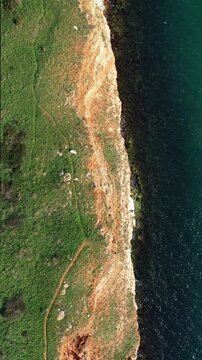 Aerial view to cape Kaliakra on the Bulgarian Black Sea coast
