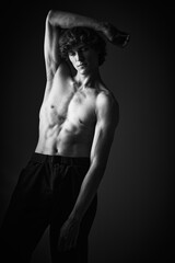 Naklejka premium art male portrait