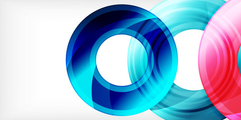 Fototapeta premium Circles, round elements, ring shapes premium background. Vector Illustration For Wallpaper, Banner, Background, Card, Book Illustration, landing page