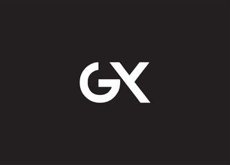 GX letter logo and initial logo design