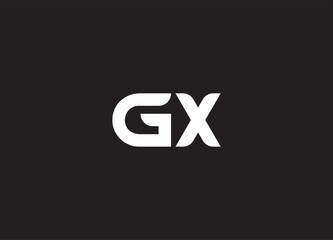 GX letter logo and initial logo design